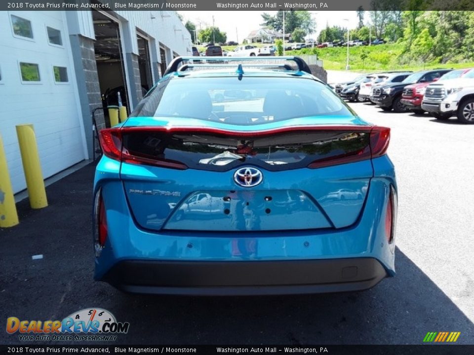 2018 Toyota Prius Prime Advanced Blue Magnetism / Moonstone Photo #3