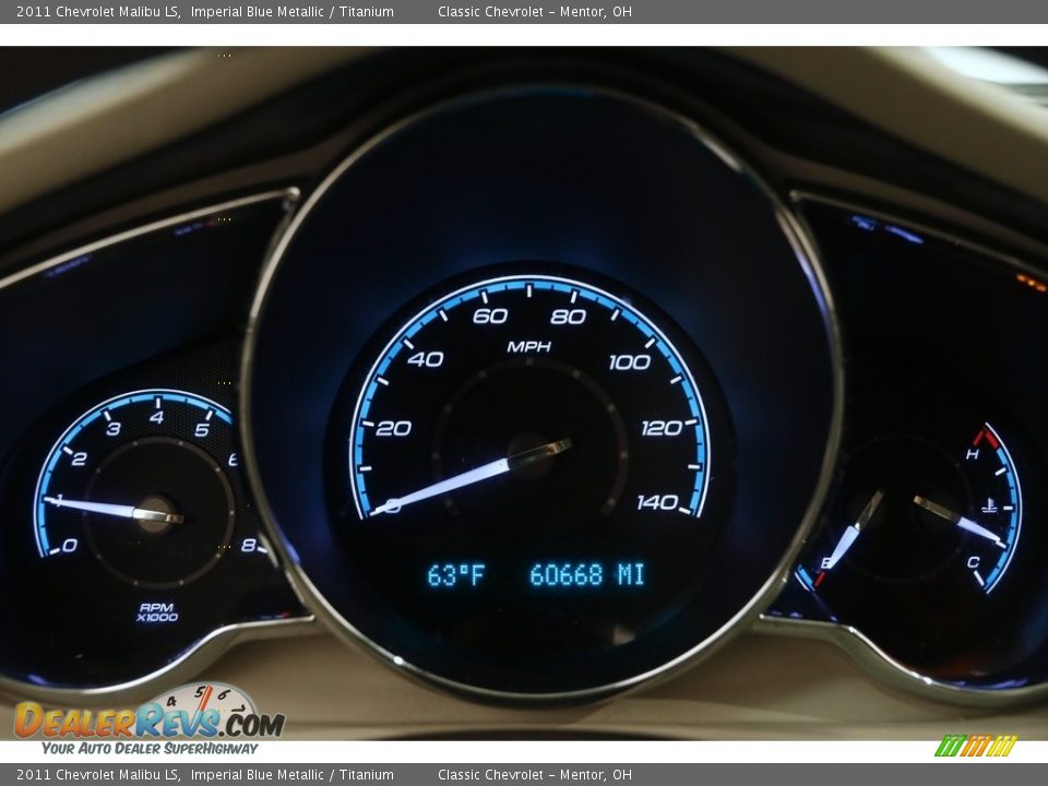 2011 Chevrolet Malibu LS Imperial Blue Metallic / Titanium Photo #7