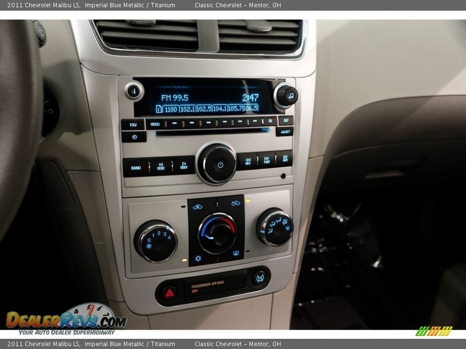 2011 Chevrolet Malibu LS Imperial Blue Metallic / Titanium Photo #8
