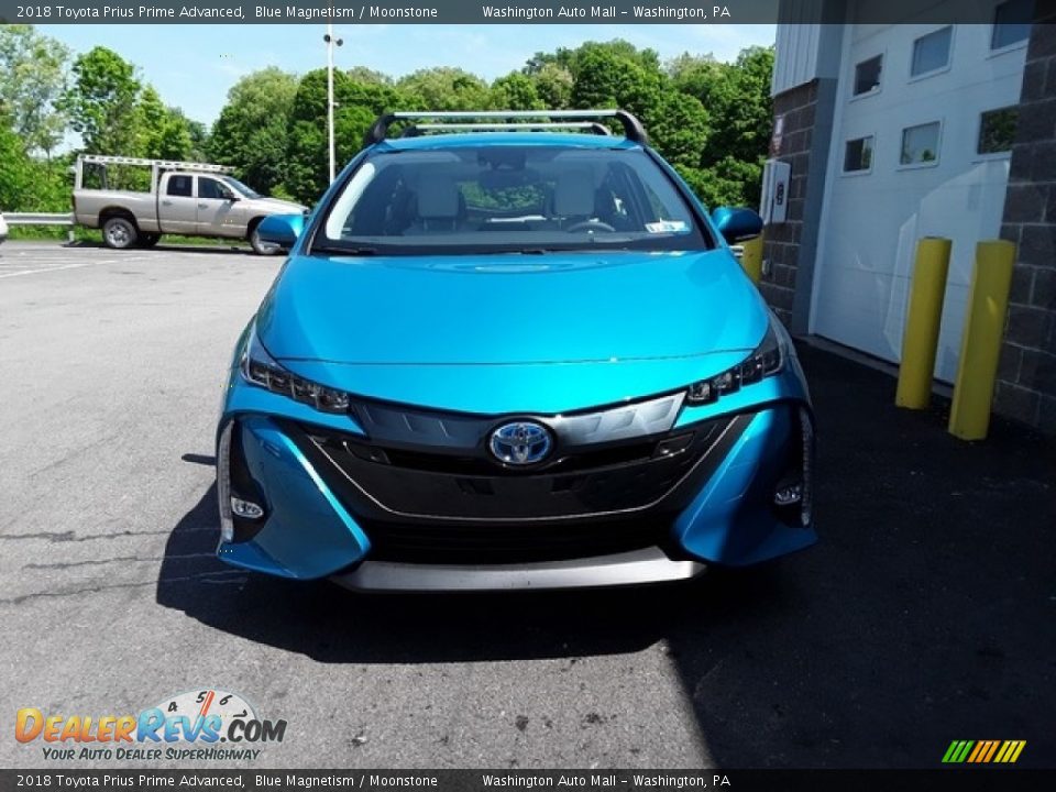 2018 Toyota Prius Prime Advanced Blue Magnetism / Moonstone Photo #7