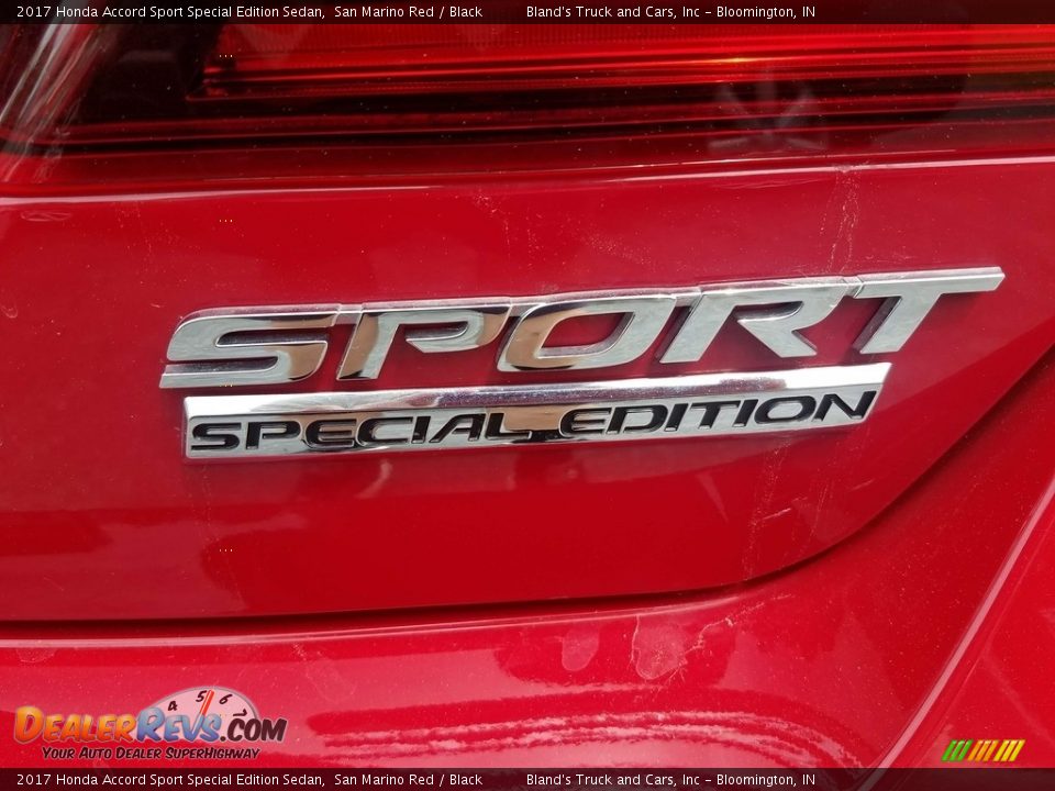 2017 Honda Accord Sport Special Edition Sedan San Marino Red / Black Photo #6