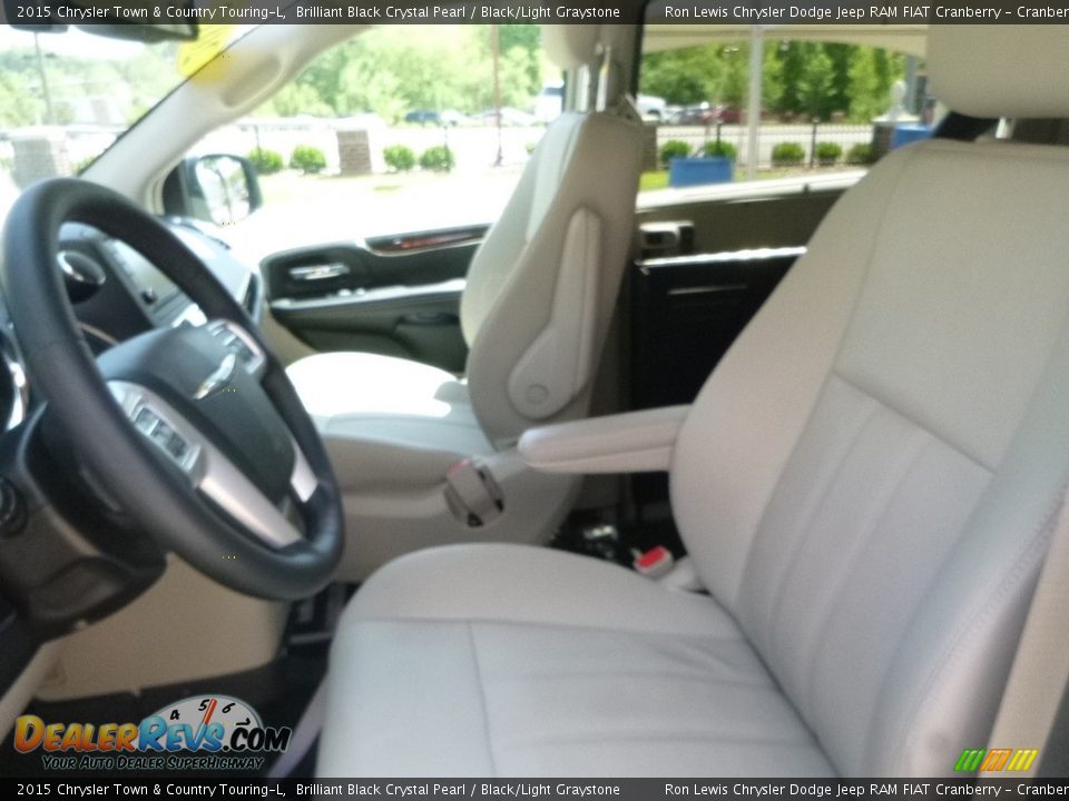 2015 Chrysler Town & Country Touring-L Brilliant Black Crystal Pearl / Black/Light Graystone Photo #15