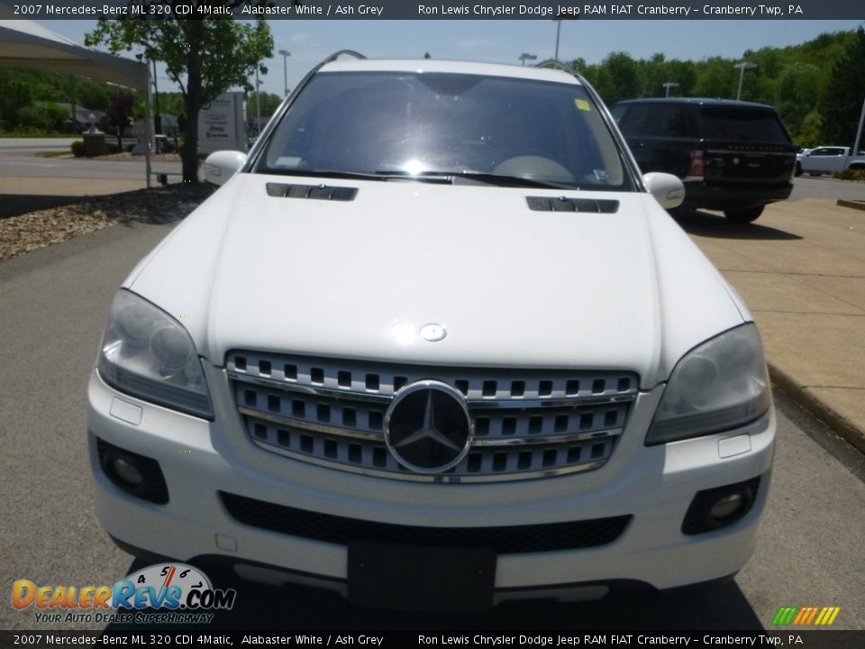 2007 Mercedes-Benz ML 320 CDI 4Matic Alabaster White / Ash Grey Photo #4