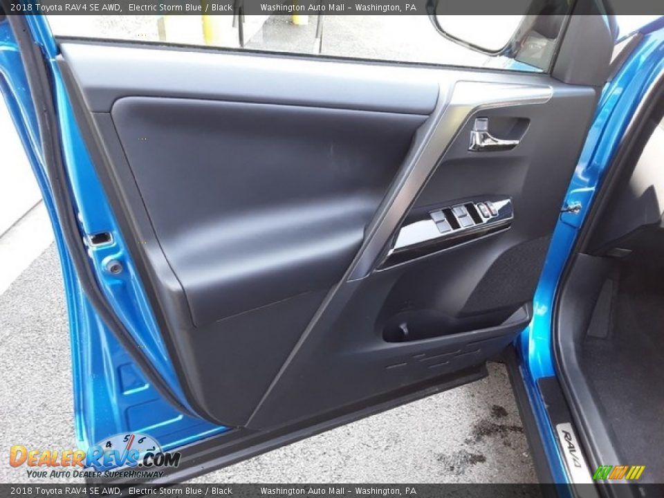 2018 Toyota RAV4 SE AWD Electric Storm Blue / Black Photo #7