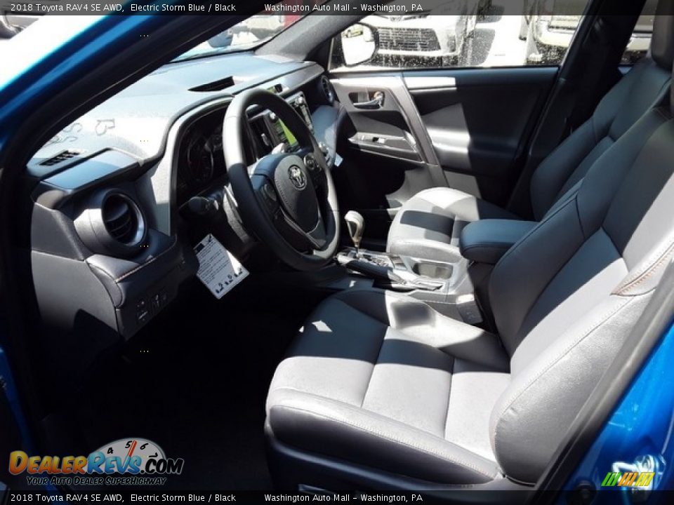 2018 Toyota RAV4 SE AWD Electric Storm Blue / Black Photo #8