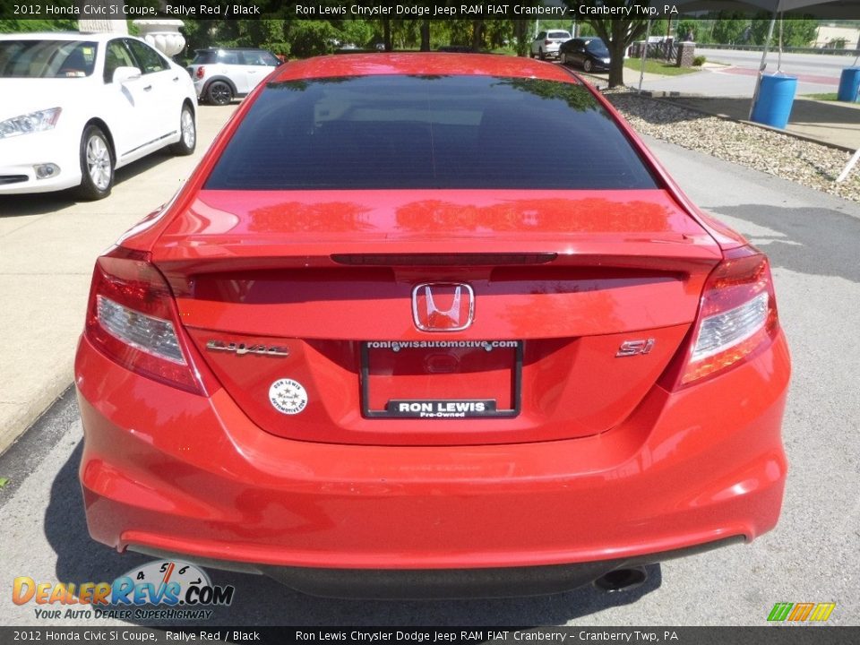 2012 Honda Civic Si Coupe Rallye Red / Black Photo #8