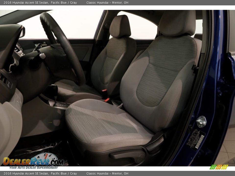 2016 Hyundai Accent SE Sedan Pacific Blue / Gray Photo #5