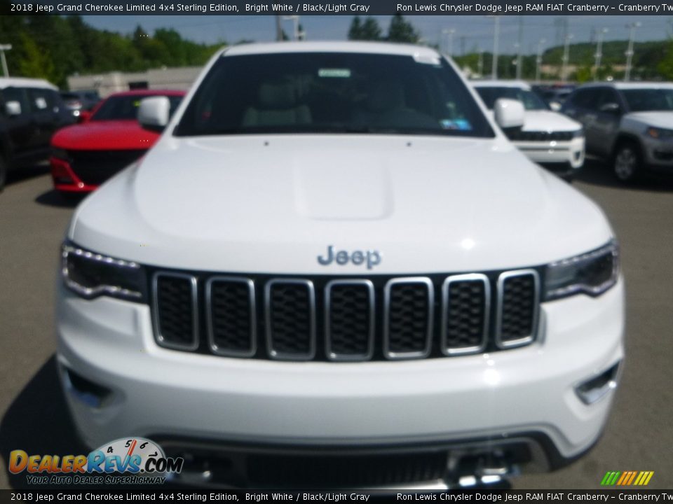 2018 Jeep Grand Cherokee Limited 4x4 Sterling Edition Bright White / Black/Light Gray Photo #8