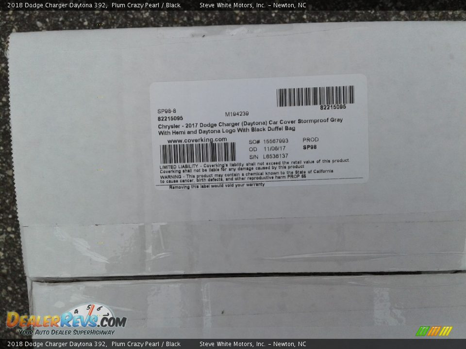 2018 Dodge Charger Daytona 392 Plum Crazy Pearl / Black Photo #32