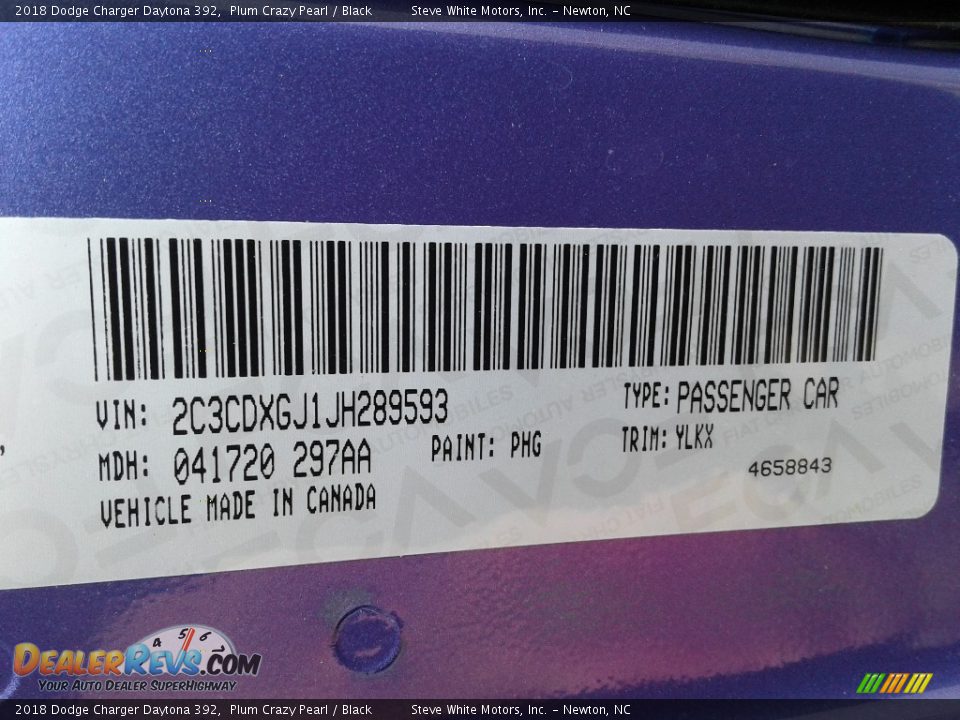 2018 Dodge Charger Daytona 392 Plum Crazy Pearl / Black Photo #35