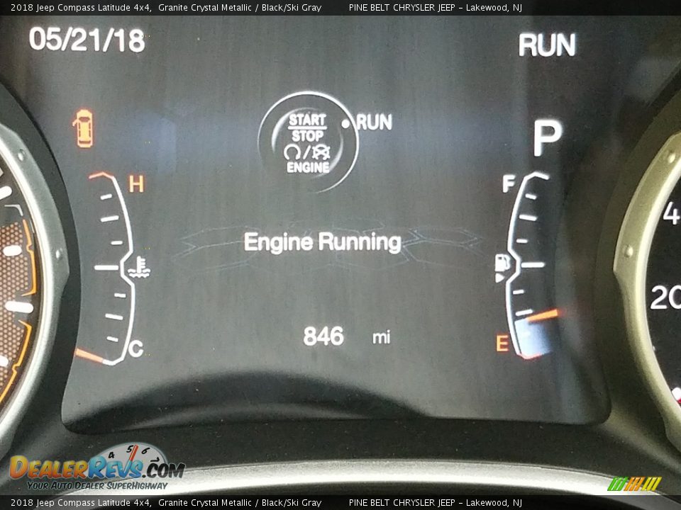 2018 Jeep Compass Latitude 4x4 Granite Crystal Metallic / Black/Ski Gray Photo #5
