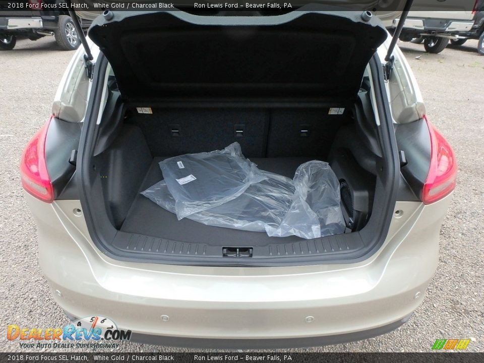 2018 Ford Focus SEL Hatch White Gold / Charcoal Black Photo #5