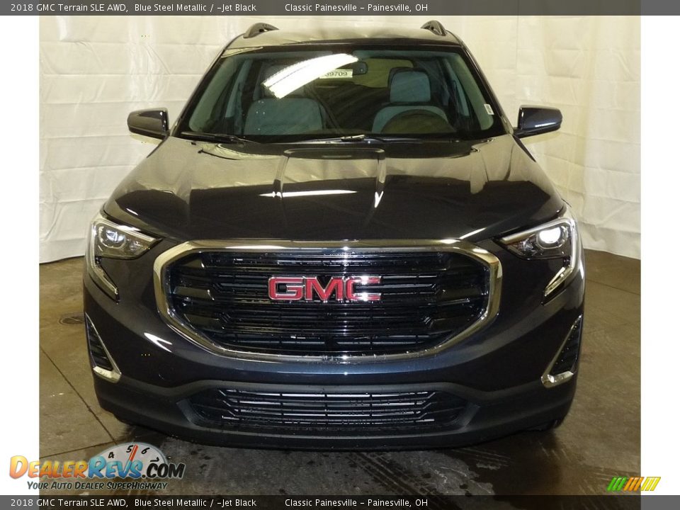 2018 GMC Terrain SLE AWD Blue Steel Metallic / ­Jet Black Photo #4