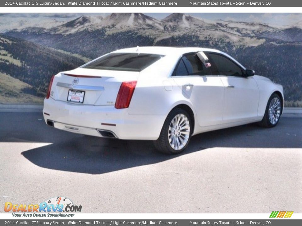 2014 Cadillac CTS Luxury Sedan White Diamond Tricoat / Light Cashmere/Medium Cashmere Photo #3