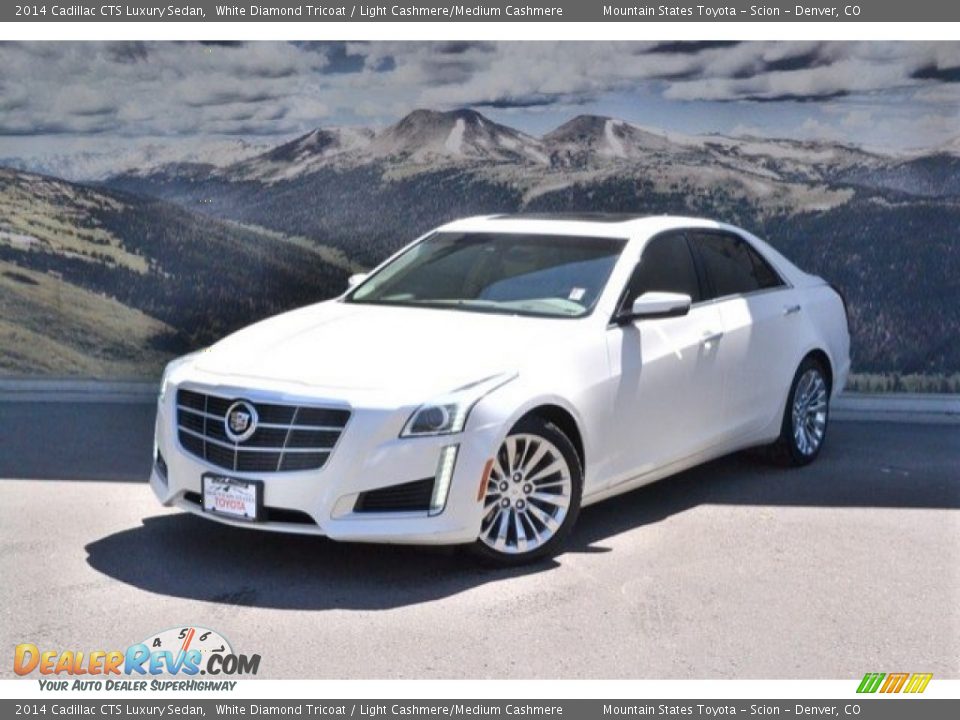 2014 Cadillac CTS Luxury Sedan White Diamond Tricoat / Light Cashmere/Medium Cashmere Photo #5