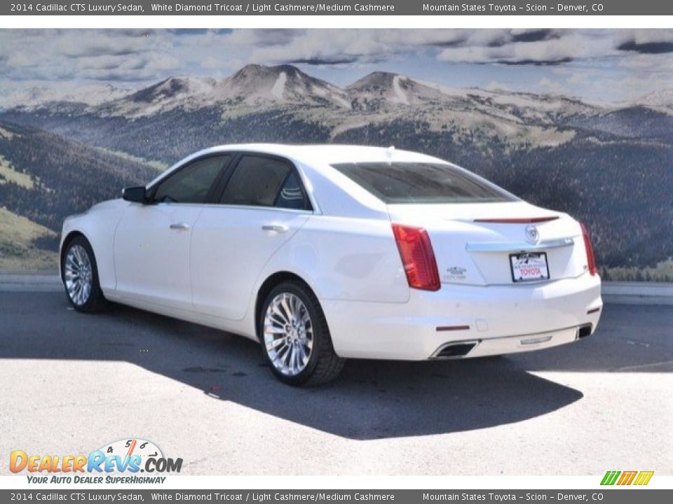 2014 Cadillac CTS Luxury Sedan White Diamond Tricoat / Light Cashmere/Medium Cashmere Photo #8