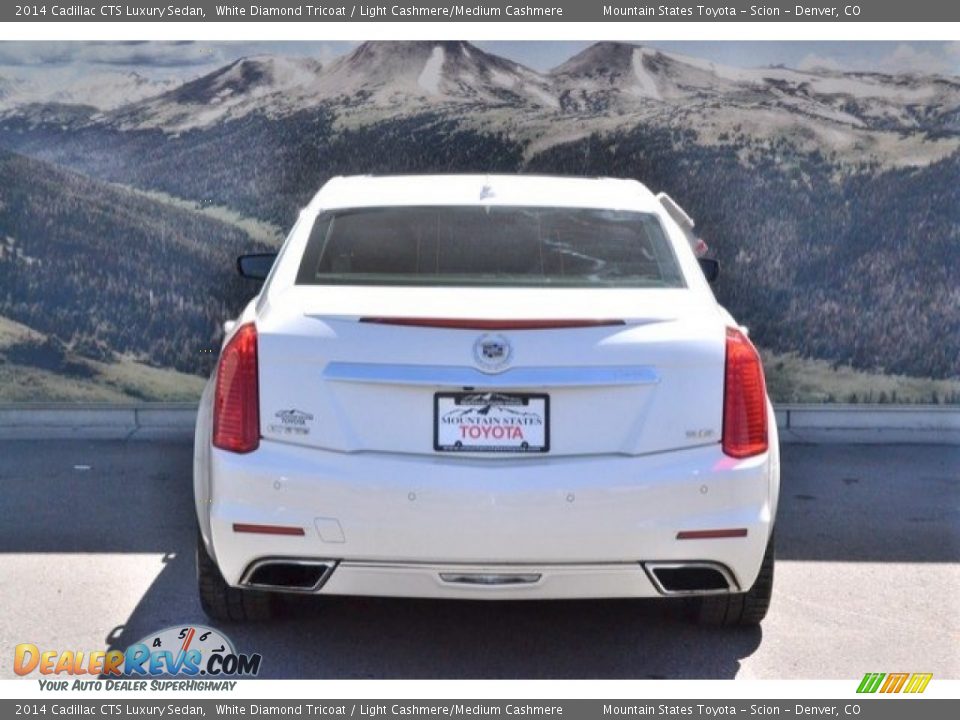 2014 Cadillac CTS Luxury Sedan White Diamond Tricoat / Light Cashmere/Medium Cashmere Photo #9