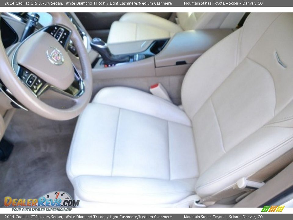 2014 Cadillac CTS Luxury Sedan White Diamond Tricoat / Light Cashmere/Medium Cashmere Photo #11