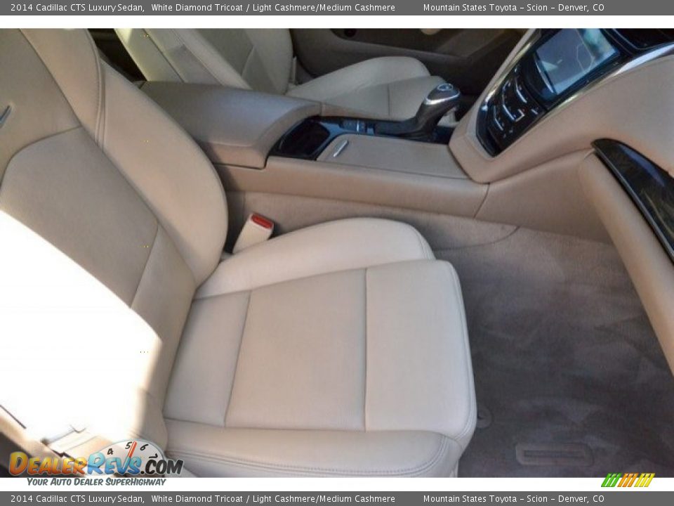 2014 Cadillac CTS Luxury Sedan White Diamond Tricoat / Light Cashmere/Medium Cashmere Photo #18