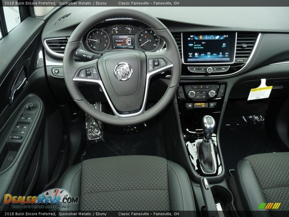 2018 Buick Encore Preferred Quicksilver Metallic / Ebony Photo #8