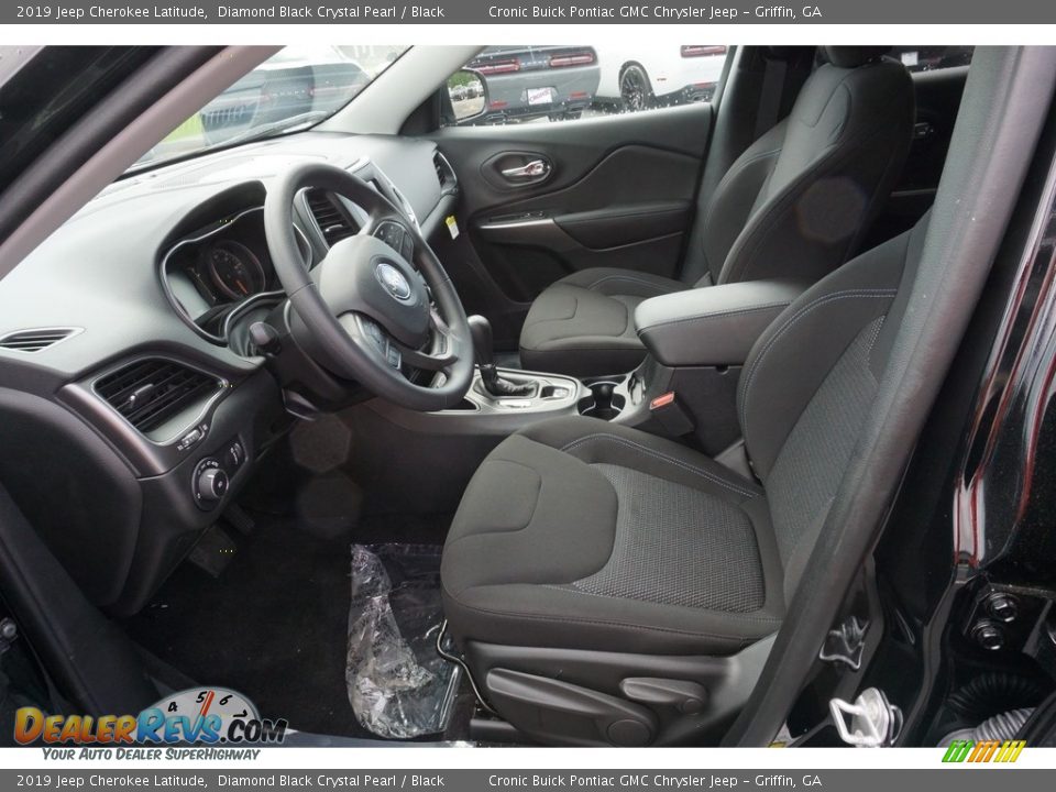 2019 Jeep Cherokee Latitude Diamond Black Crystal Pearl / Black Photo #4