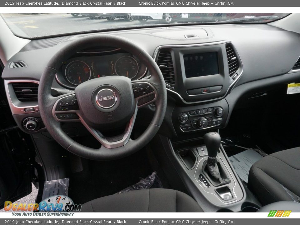 2019 Jeep Cherokee Latitude Diamond Black Crystal Pearl / Black Photo #5