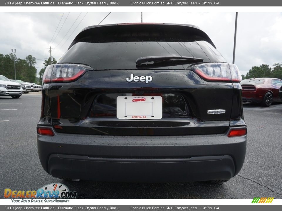 2019 Jeep Cherokee Latitude Diamond Black Crystal Pearl / Black Photo #12