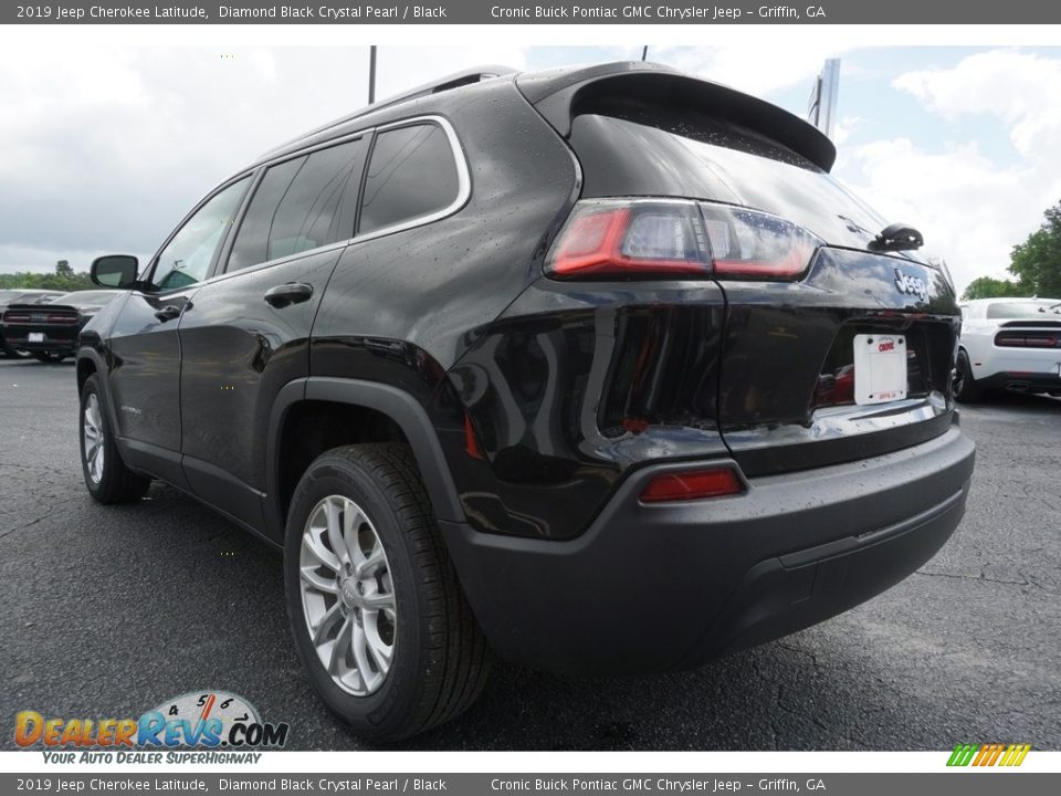 2019 Jeep Cherokee Latitude Diamond Black Crystal Pearl / Black Photo #13