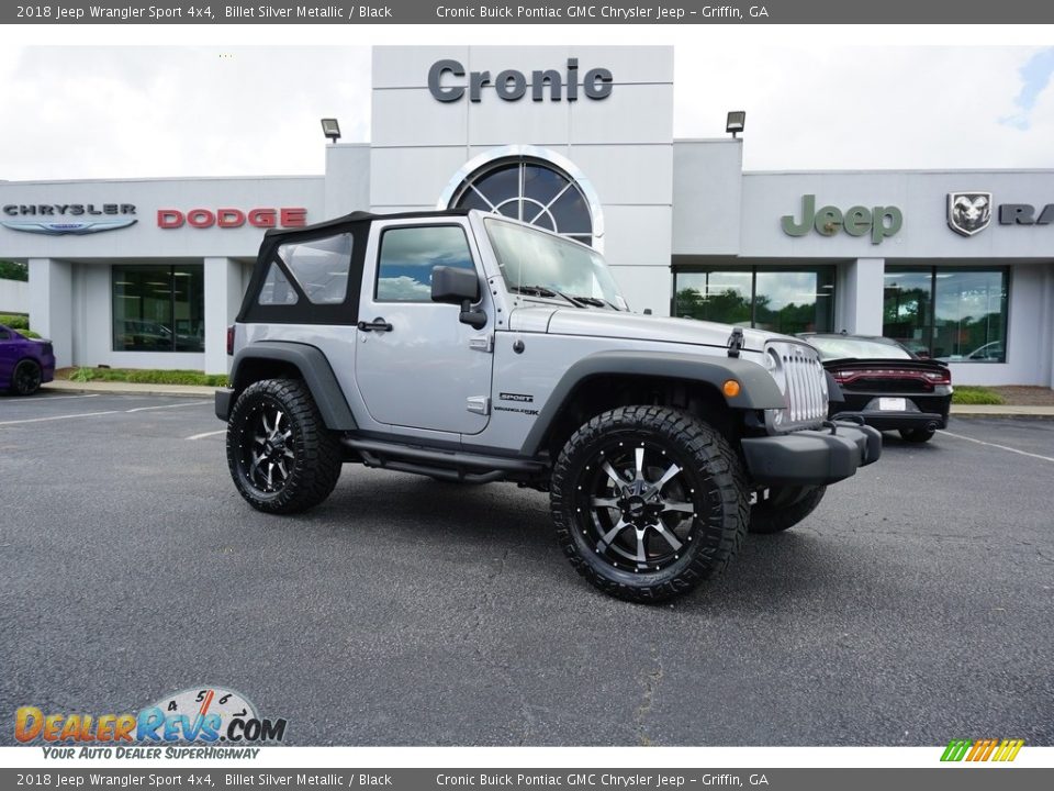 2018 Jeep Wrangler Sport 4x4 Billet Silver Metallic / Black Photo #1