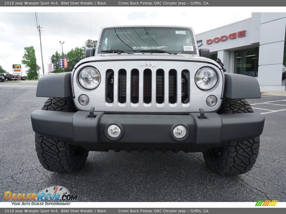 2018 Jeep Wrangler Sport 4x4 Billet Silver Metallic / Black Photo #2