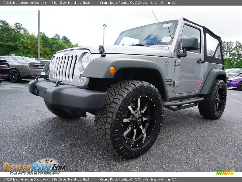 2018 Jeep Wrangler Sport 4x4 Billet Silver Metallic / Black Photo #3