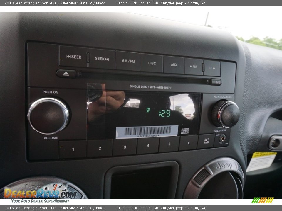 2018 Jeep Wrangler Sport 4x4 Billet Silver Metallic / Black Photo #6