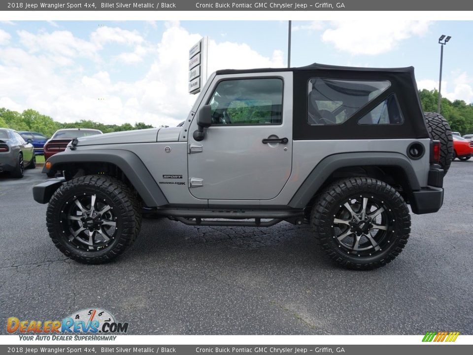 2018 Jeep Wrangler Sport 4x4 Billet Silver Metallic / Black Photo #9