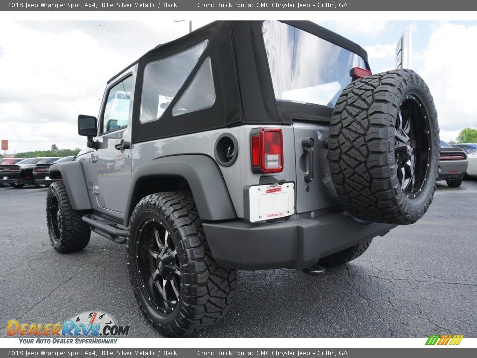 2018 Jeep Wrangler Sport 4x4 Billet Silver Metallic / Black Photo #10