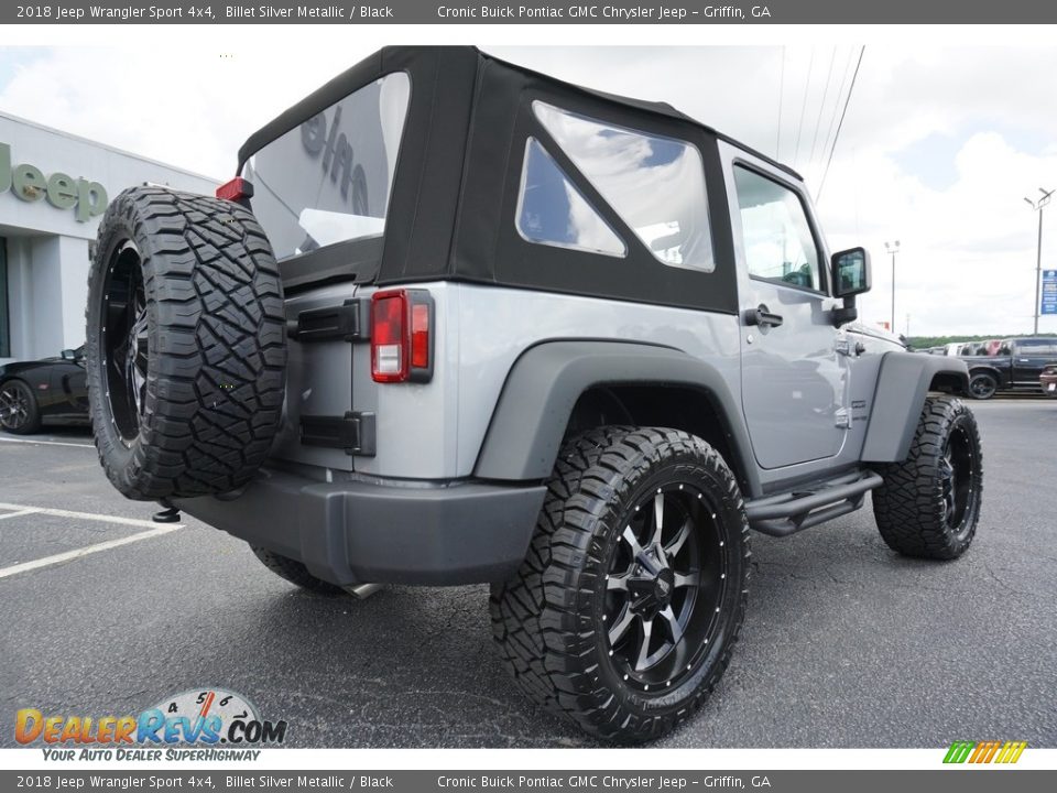 2018 Jeep Wrangler Sport 4x4 Billet Silver Metallic / Black Photo #12