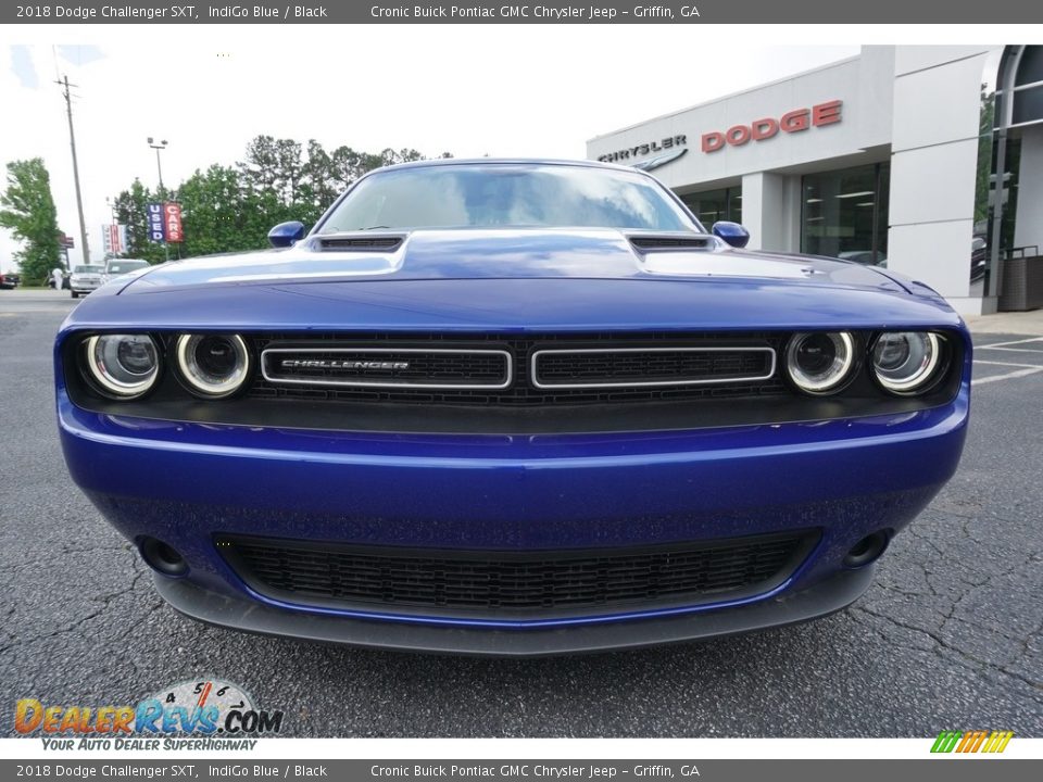 2018 Dodge Challenger SXT IndiGo Blue / Black Photo #2