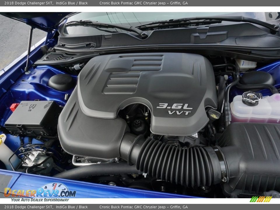 2018 Dodge Challenger SXT IndiGo Blue / Black Photo #9