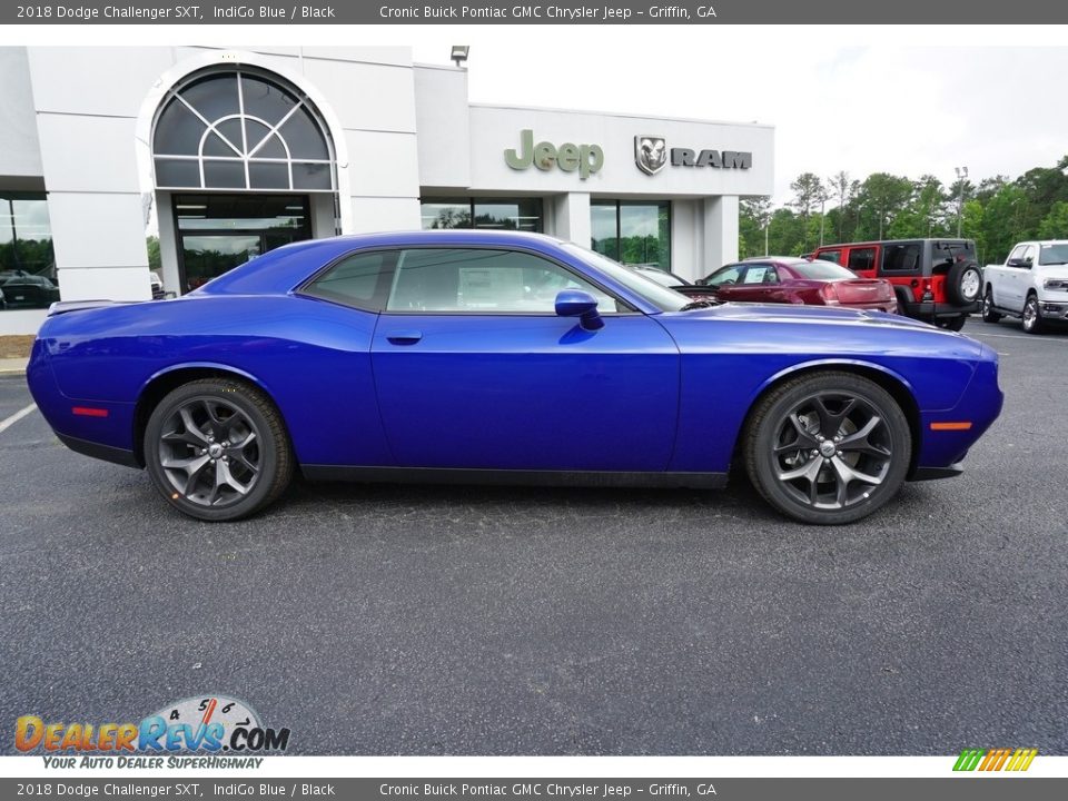 2018 Dodge Challenger SXT IndiGo Blue / Black Photo #10