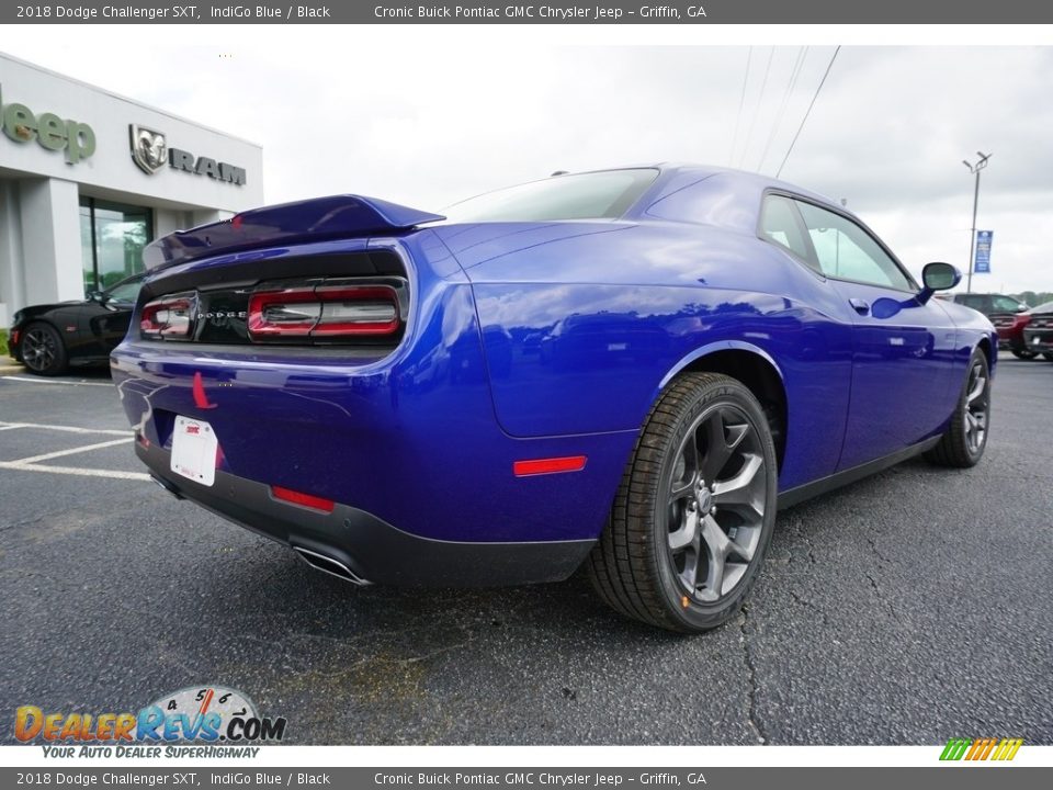2018 Dodge Challenger SXT IndiGo Blue / Black Photo #11