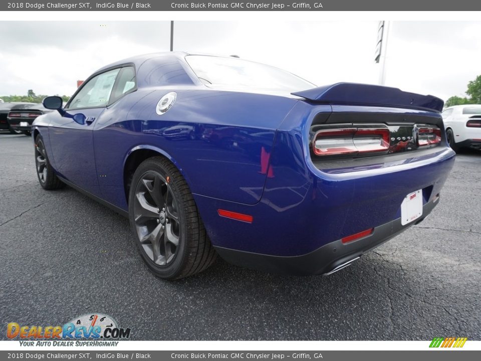 2018 Dodge Challenger SXT IndiGo Blue / Black Photo #13