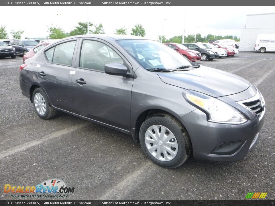 2018 Nissan Versa S Gun Metal Metallic / Charcoal Photo #1