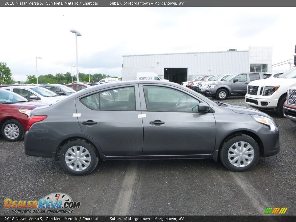 2018 Nissan Versa S Gun Metal Metallic / Charcoal Photo #3