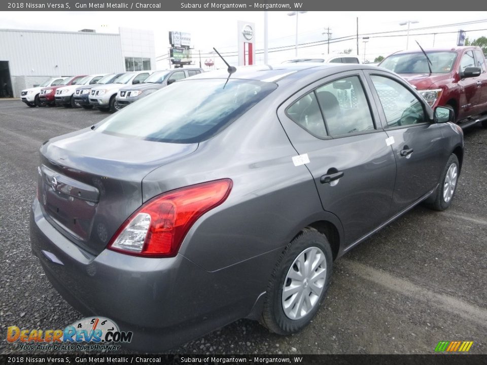 2018 Nissan Versa S Gun Metal Metallic / Charcoal Photo #4