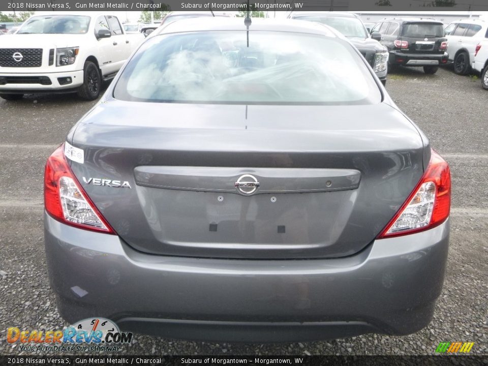 2018 Nissan Versa S Gun Metal Metallic / Charcoal Photo #5