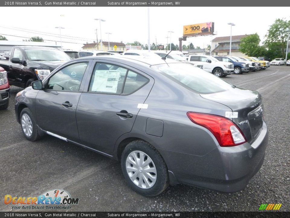 2018 Nissan Versa S Gun Metal Metallic / Charcoal Photo #6