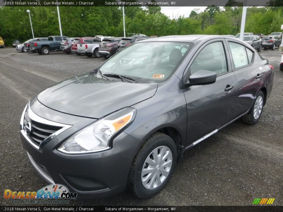 2018 Nissan Versa S Gun Metal Metallic / Charcoal Photo #8