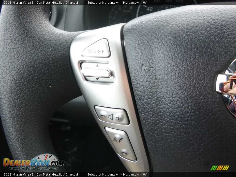 2018 Nissan Versa S Gun Metal Metallic / Charcoal Photo #17