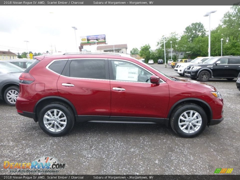 2018 Nissan Rogue SV AWD Scarlet Ember / Charcoal Photo #3