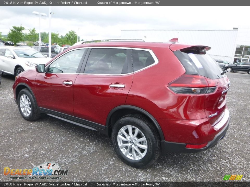 2018 Nissan Rogue SV AWD Scarlet Ember / Charcoal Photo #6