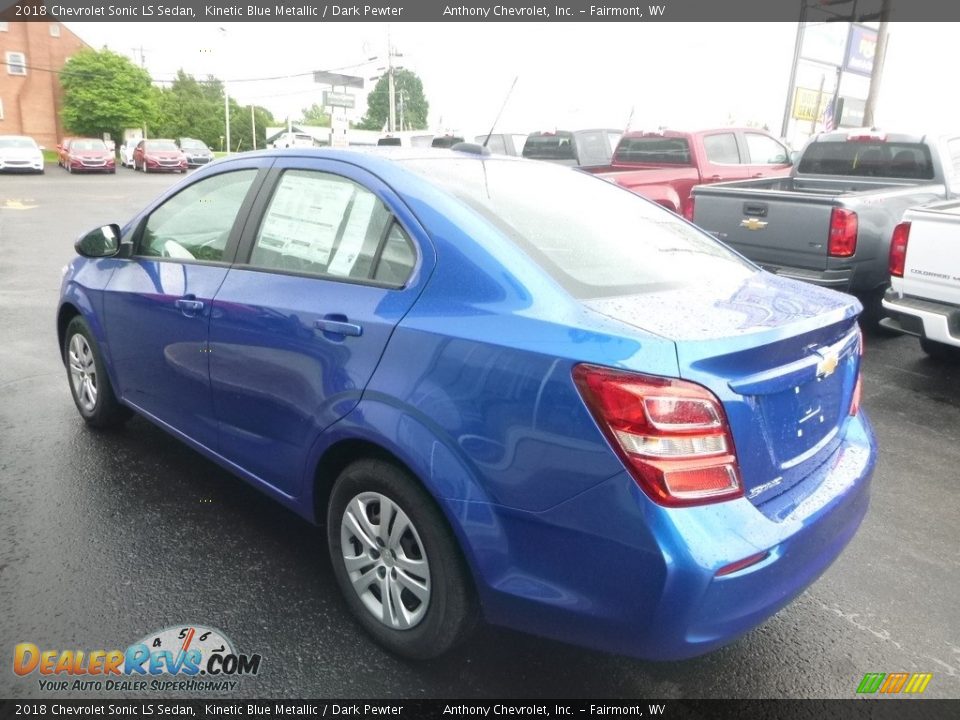 2018 Chevrolet Sonic LS Sedan Kinetic Blue Metallic / Dark Pewter Photo #6